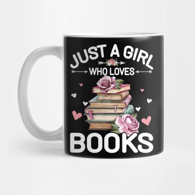 Just A Girl Who Loves Books Shirt Books Lover Girls Bookworm Pullover by tabbythesing960